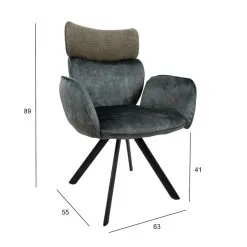 Home4you Eddy Tuoli Käsinojilla 2kpl -PISLA Myymälä 4741243103337 5