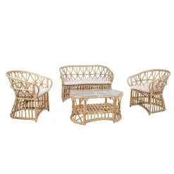 Home4you Acapulco Rottinkinen Sohvasetti -PISLA Myymälä 4741243420618 4