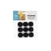 Tarmo 24 Mm Musta 9kpl Pyöreä Huonekaluhuopa -PISLA Myymälä 6410413306530