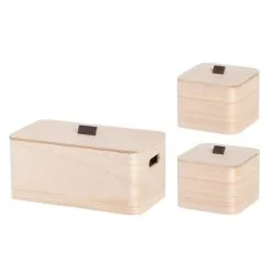 4Living Puulaatikko Kannella