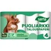 Serla Puoliarkki 4 Rl Talouspaperi -PISLA Myymälä 6414301057665