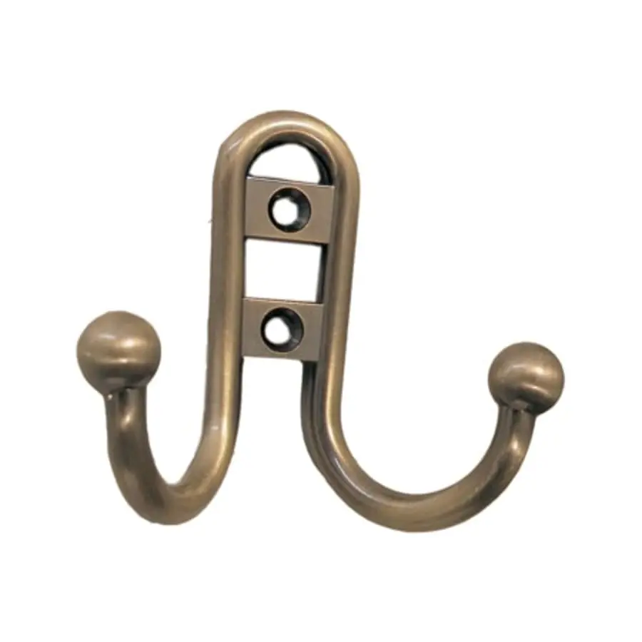 Pisla Arona 68 Antiikkimessinki Vaatekoukku 3 Pisla Arona 68 Antiikkimessinki Vaatekoukku