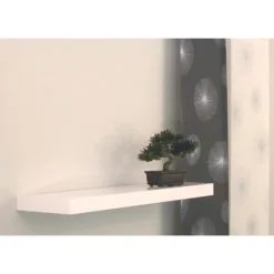 Pisla 80 X 25 Cm Kiiltävä Valkoinen Hyllylevy