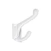 Pisla 75 Mm Alumiini/valkoinen Vaatekoukku -PISLA Myymälä 6414675124055