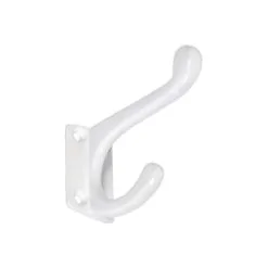 Pisla 75 Mm Alumiini/valkoinen Vaatekoukku