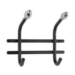 Pisla 1227 2 Osainen Musta Kromi Vaatenaulakko