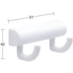 Habo 2 Valkoinen Naulakko