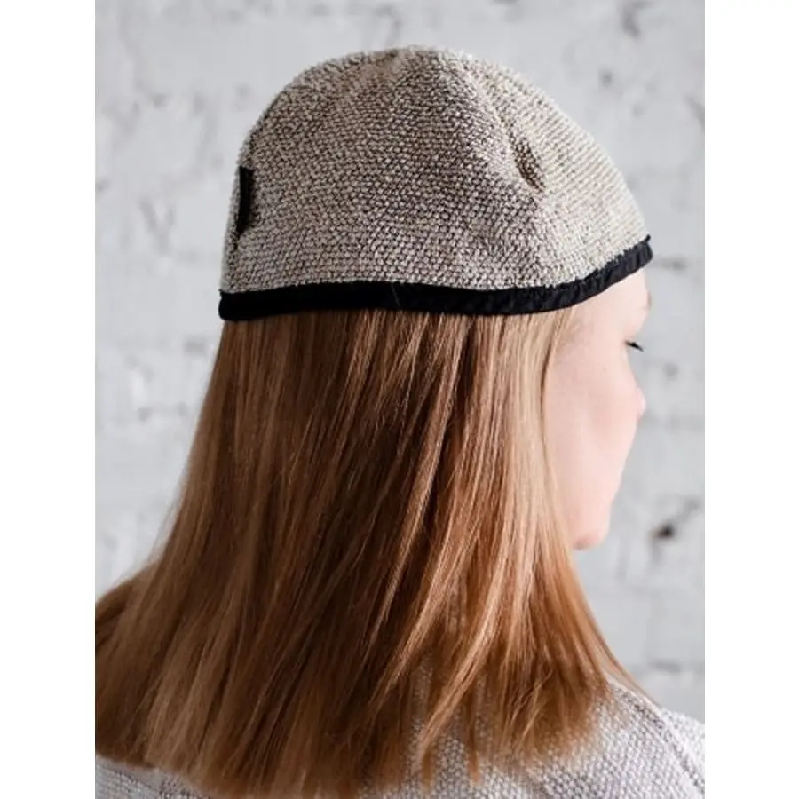 Jokipiin Pellava Villa Luonnonväri/musta Saunamyssy 3 Jokipiin Pellava Villa Luonnonväri/musta Saunamyssy