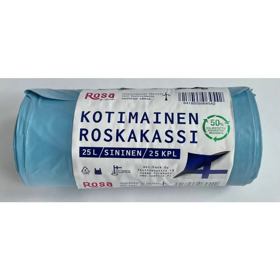 Rosa 25 L Sininen 25 Kpl Roskakassi 3 Rosa 25 L Sininen 25 Kpl Roskakassi
