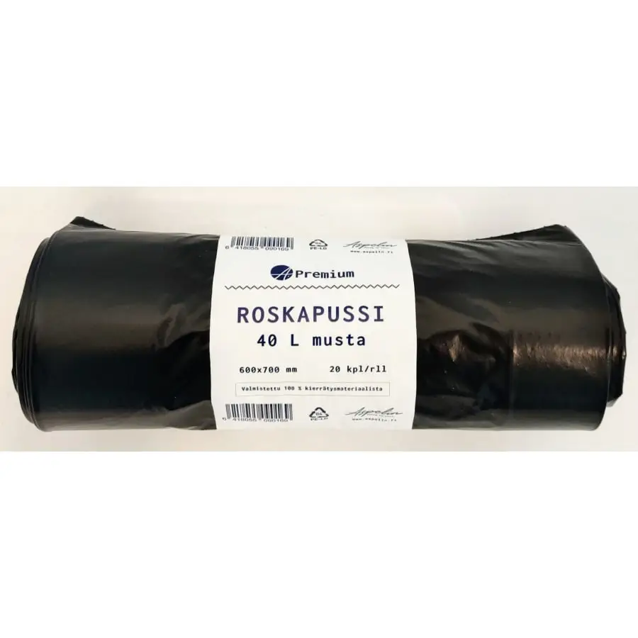 A-Premium A. Premium Musta 40 L Roskapussi 3 A-Premium A. Premium Musta 40 L Roskapussi
