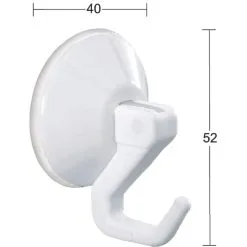 Habo 3260 Valkoinen Imukuppi Pyyhekoukku