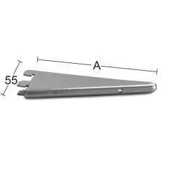 Habo 500 Mm Harmaa U- Kannatin