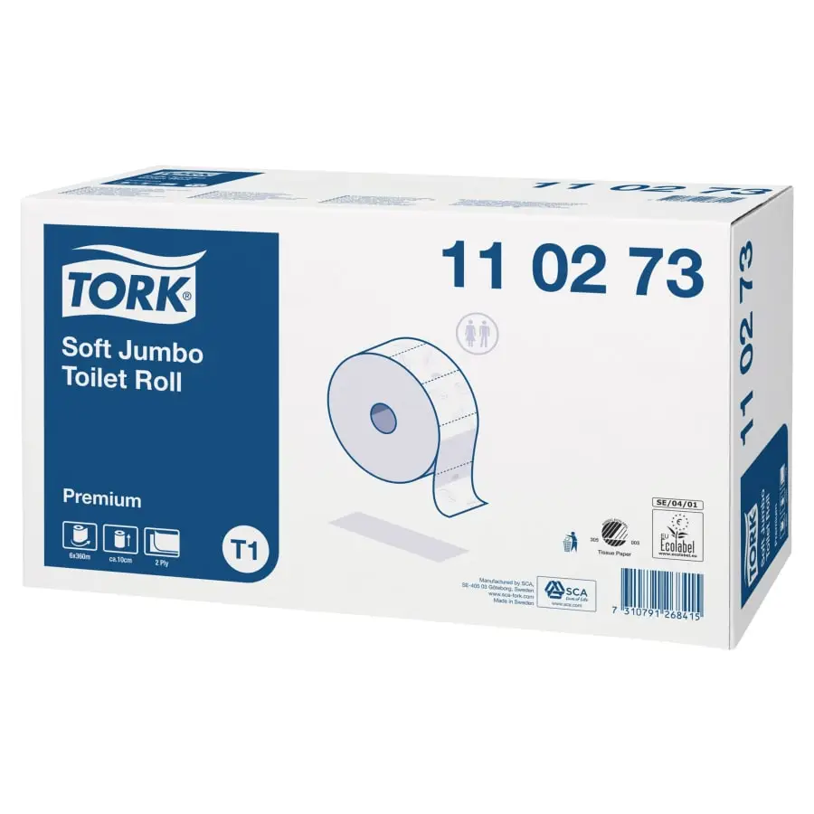 Tork 110273 Premium Soft Jumbo 6 Rll Wc-paperi 3 Tork 110273 Premium Soft Jumbo 6 Rll Wc-paperi
