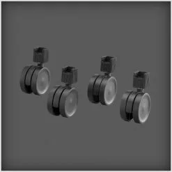 Elfa 4kpl Musta Telinepyörä