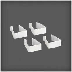 Elfa 4kpl Valkoinen Telineliitin