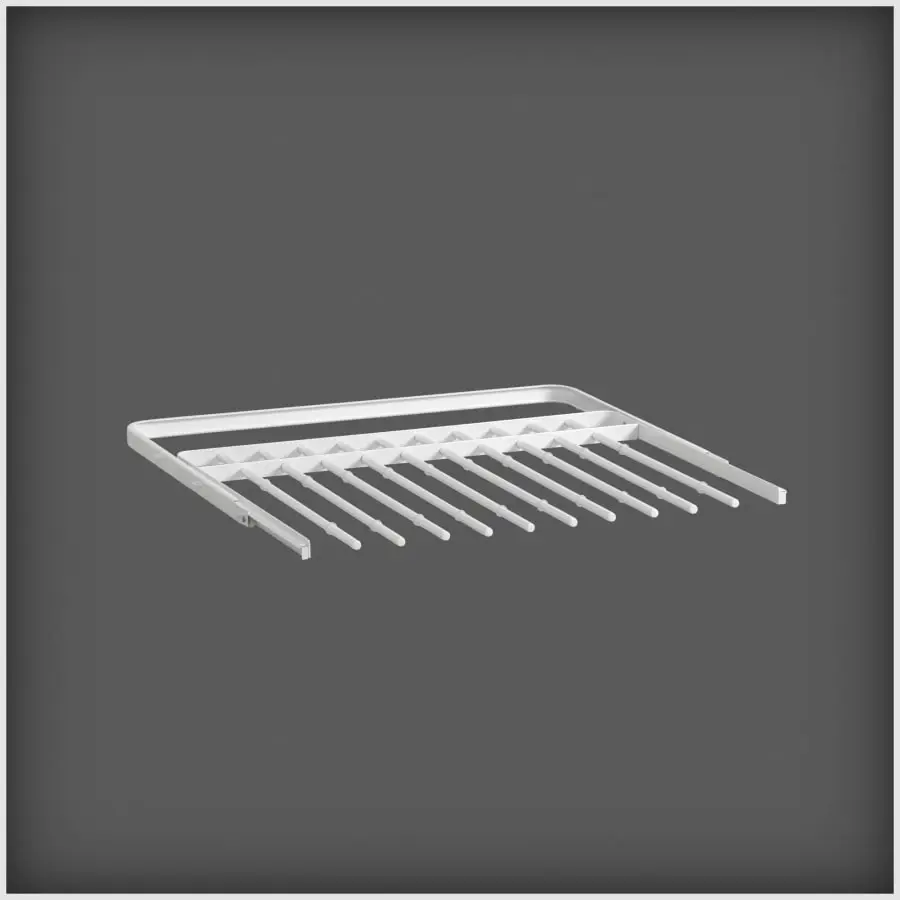 Elfa 600mm Valkoinen Housuripustin 3 Elfa 600mm Valkoinen Housuripustin