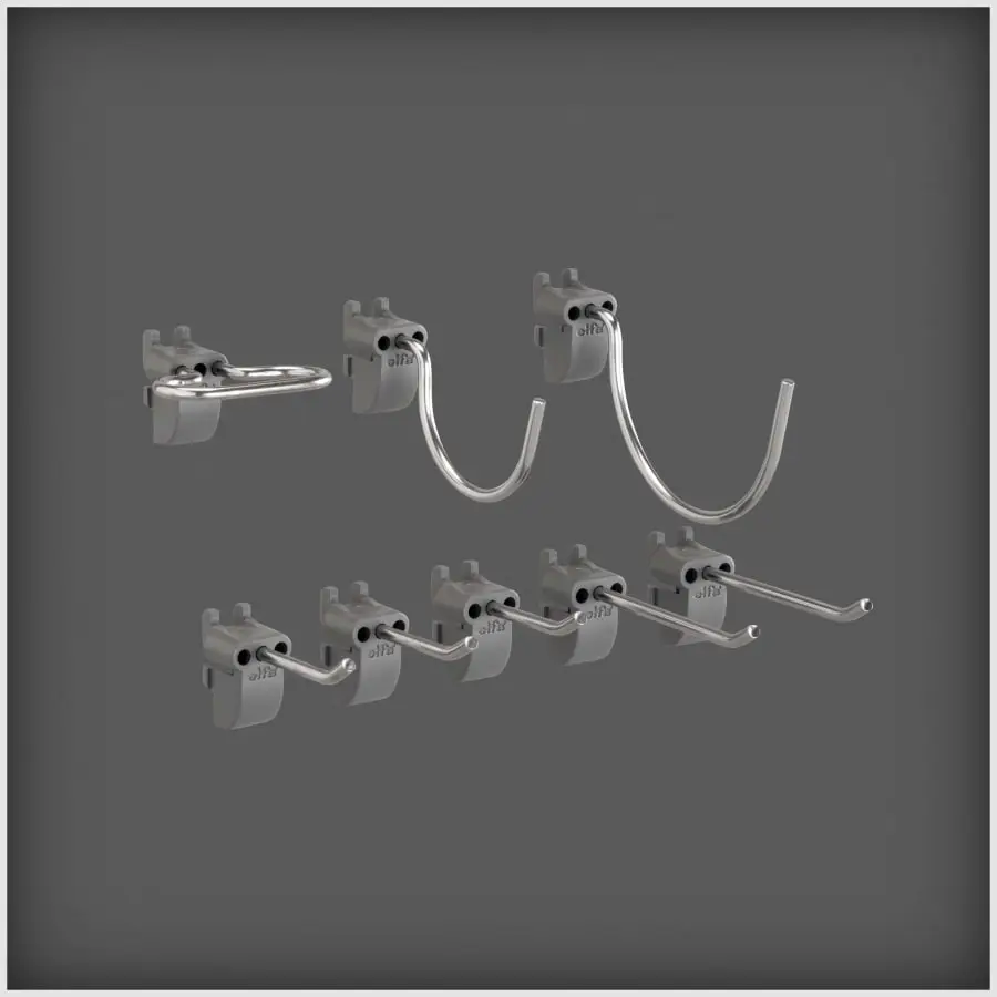 Elfa 479970 Utility Koukkusarja 3 Elfa 479970 Utility Koukkusarja