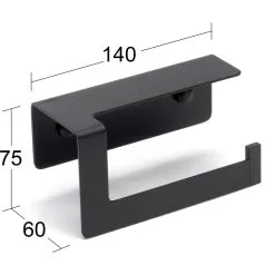 Habo Poseidon Musta WC-paperiteline