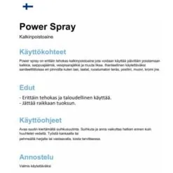 Blue Green Blue & Green Power Spray 0,5L Kalkinpoistoaine -PISLA Myymälä 7340034114285 2