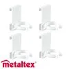 Metaltex Deko 4kpl Clip-on Tuplakoukku -PISLA Myymälä 8002523697097
