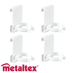 Metaltex Deko 4kpl Clip-on Tuplakoukku