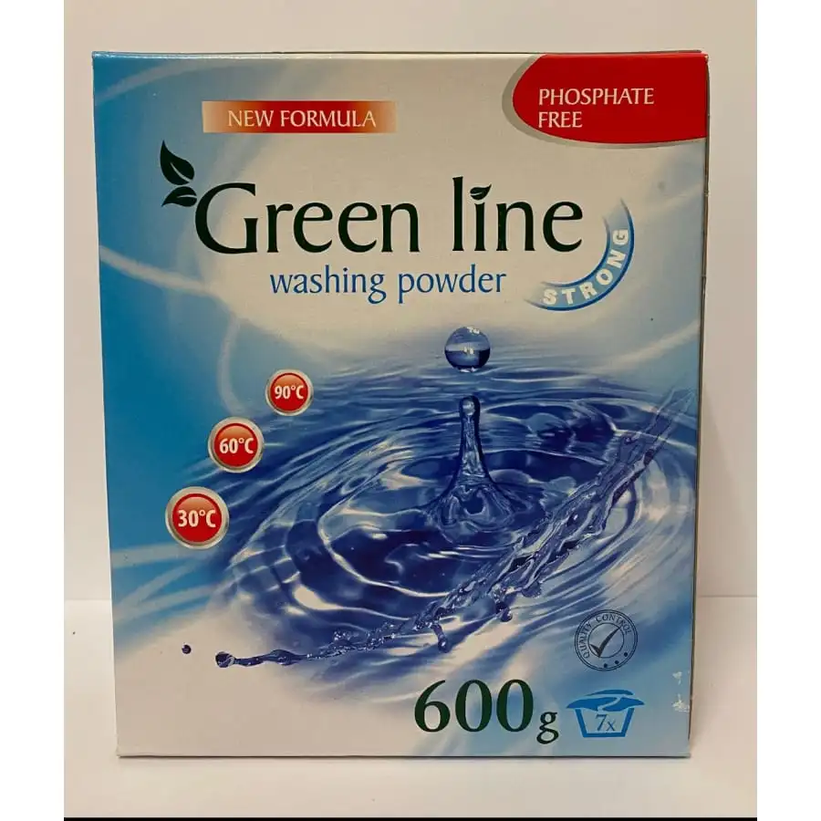 Green Line Strong 600 G Pesujauhe Valkopyykille 3 Green Line Strong 600 G Pesujauhe Valkopyykille