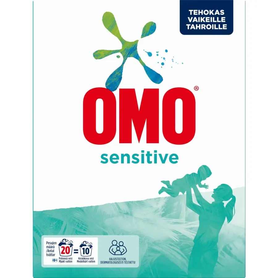 Omo Sensitive 700 G Pyykinpesujauhe 3 Omo Sensitive 700 G Pyykinpesujauhe