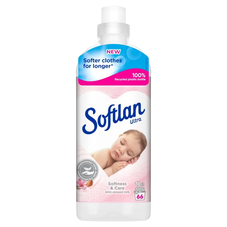 Softlan Softness & Care 1 L Huuhteluaine 3 Softlan Softness & Care 1 L Huuhteluaine