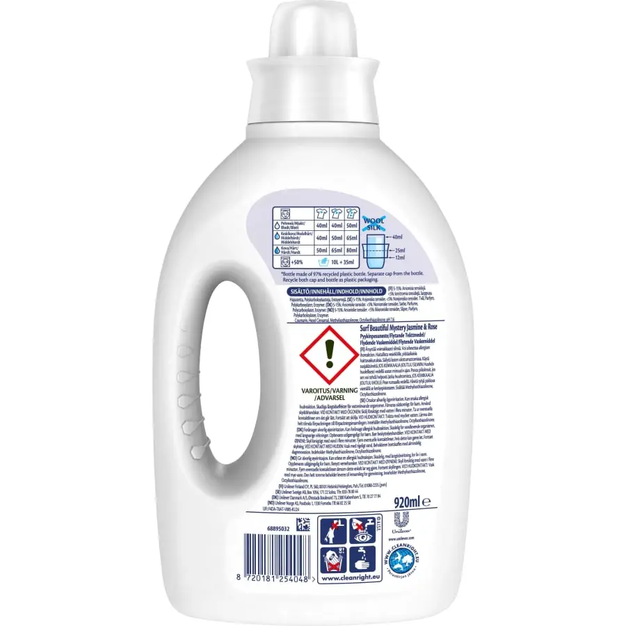 Surf® Surf Beautiful Mystery 920 Ml Pyykinpesuaine 4 Surf® Surf Beautiful Mystery 920 Ml Pyykinpesuaine - Image 2