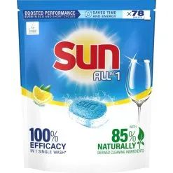 SUN® Sun All-in-1 Lemon 78 tab Konetiskitabletti